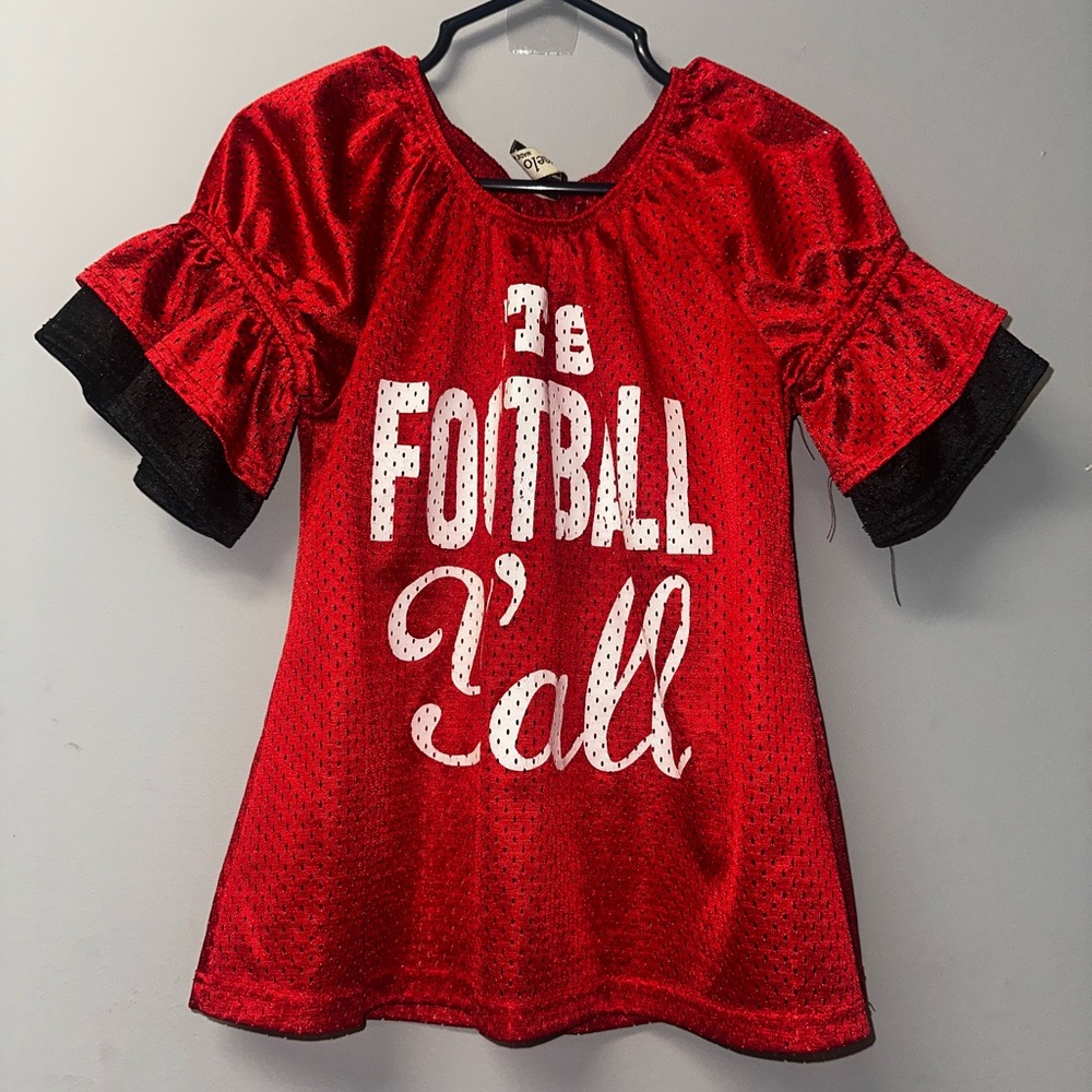 Pomelo It’s Football Y’all Ruffle Top